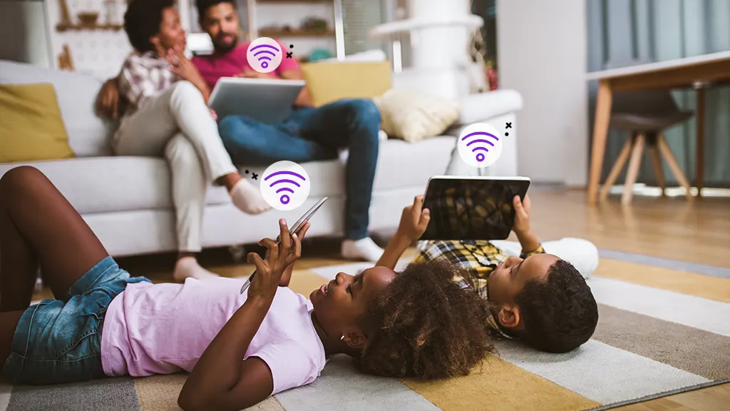 Infographic showing tips to make home internet faster